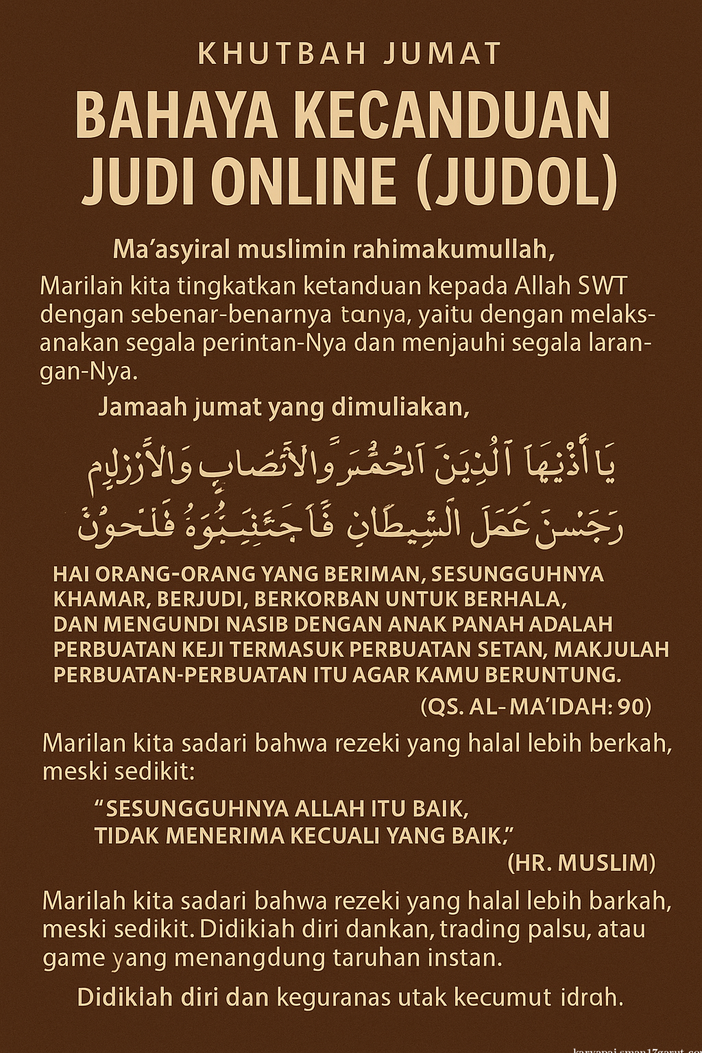 BAHAYA JUDI ONLINE