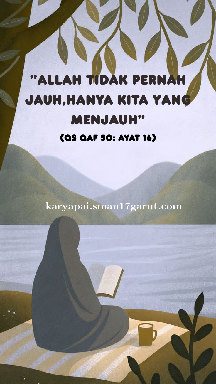 Allah tidak pernah jauh, hanya kita yang menjauh.