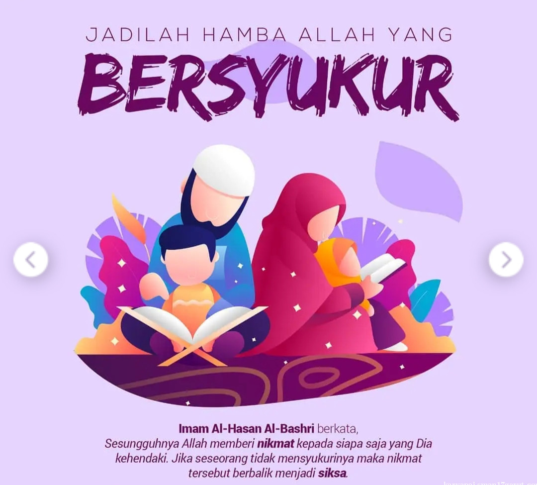 JADILAH HAMBA ALLAH YANG BERSYUKUR 
